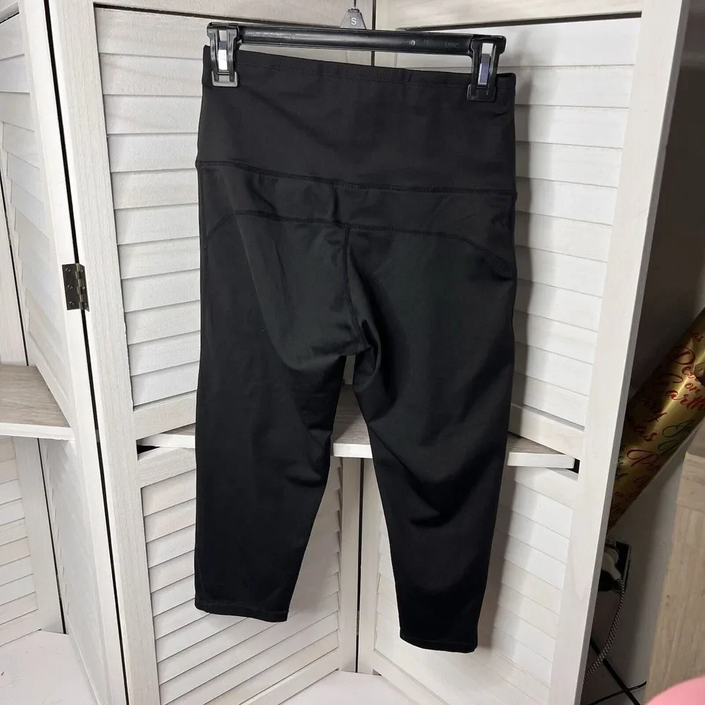 Neleus Leggings Womens Medium Black Running Athletic Pants Crop‎ With Pocket